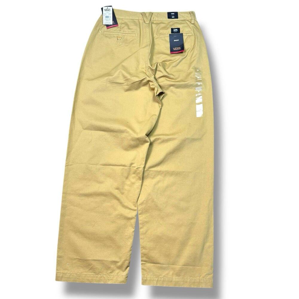 Vans Authentic Chino Baggy Fit Pants Khaki 30x30 Casual Streetwear Skate Y2K $75